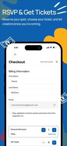 Eventflutter iPhone screenshot