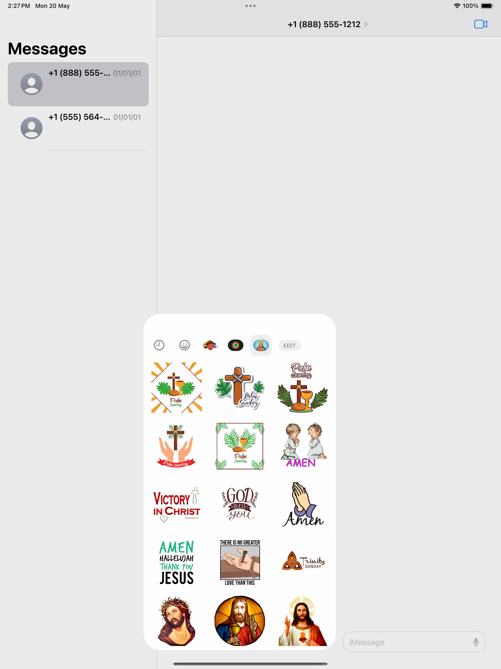 Animated Jesus Christ Stickers