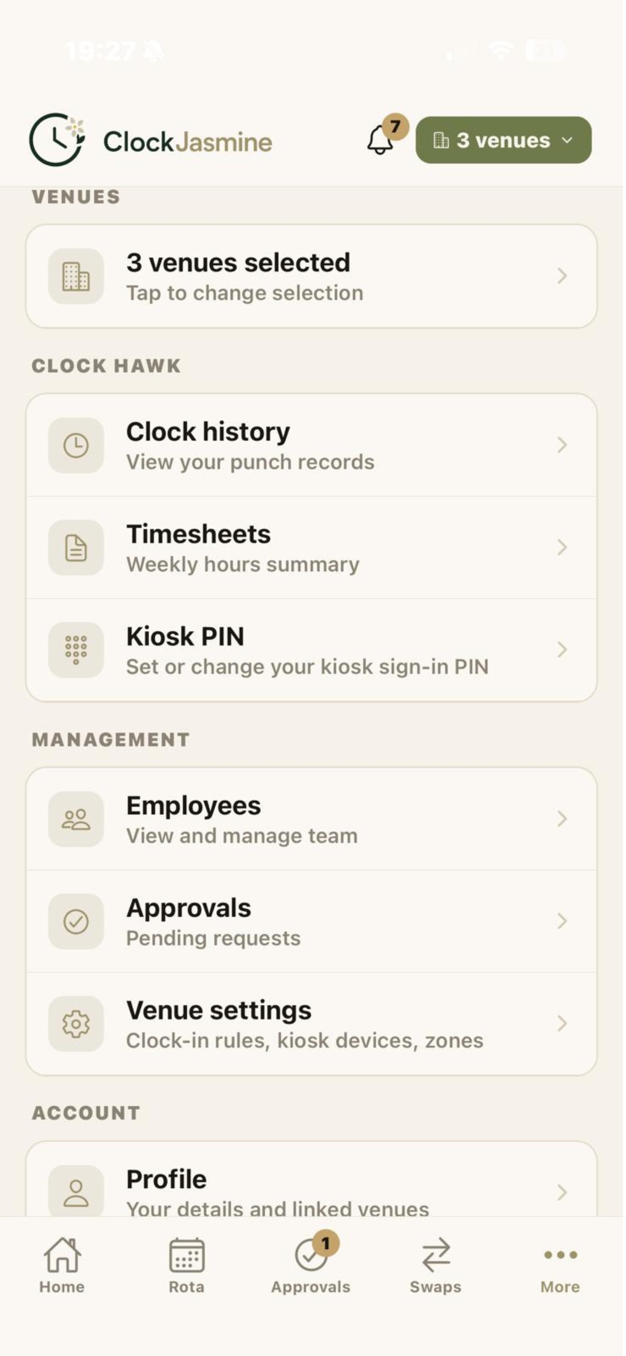 Screenshot 6 of Clock Jasmine - HR