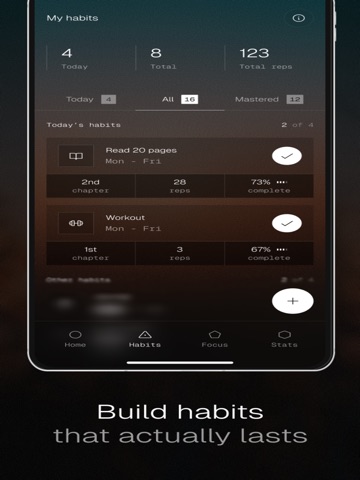 Intent: Habit & Focus Tracker iPad screenshot