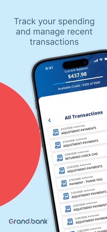 Grand.bank Credit Card iPhone screenshot