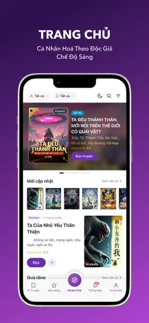 Tiệm Truyện Chữ iPhone screenshot 1