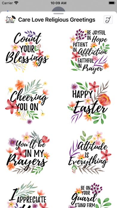 Care Love Religious Greetings Screenshot