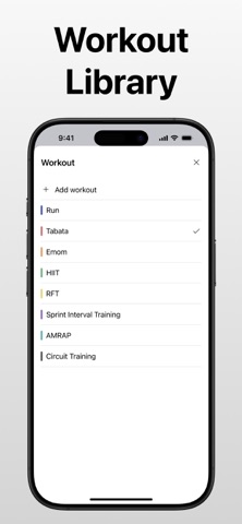 CrossFit Timer‧‧ iPhone screenshot