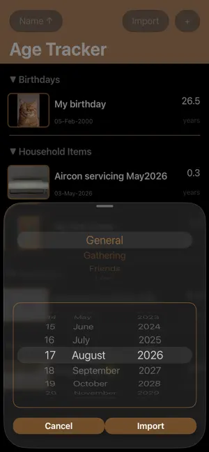 Age Tracker screenshot 1