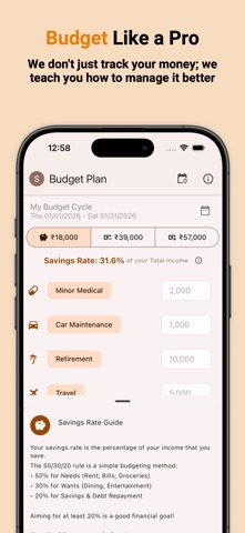 SaveWise iPhone screenshot