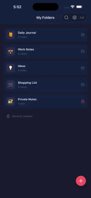 Voice Writer - Secure Notes screenshot 2