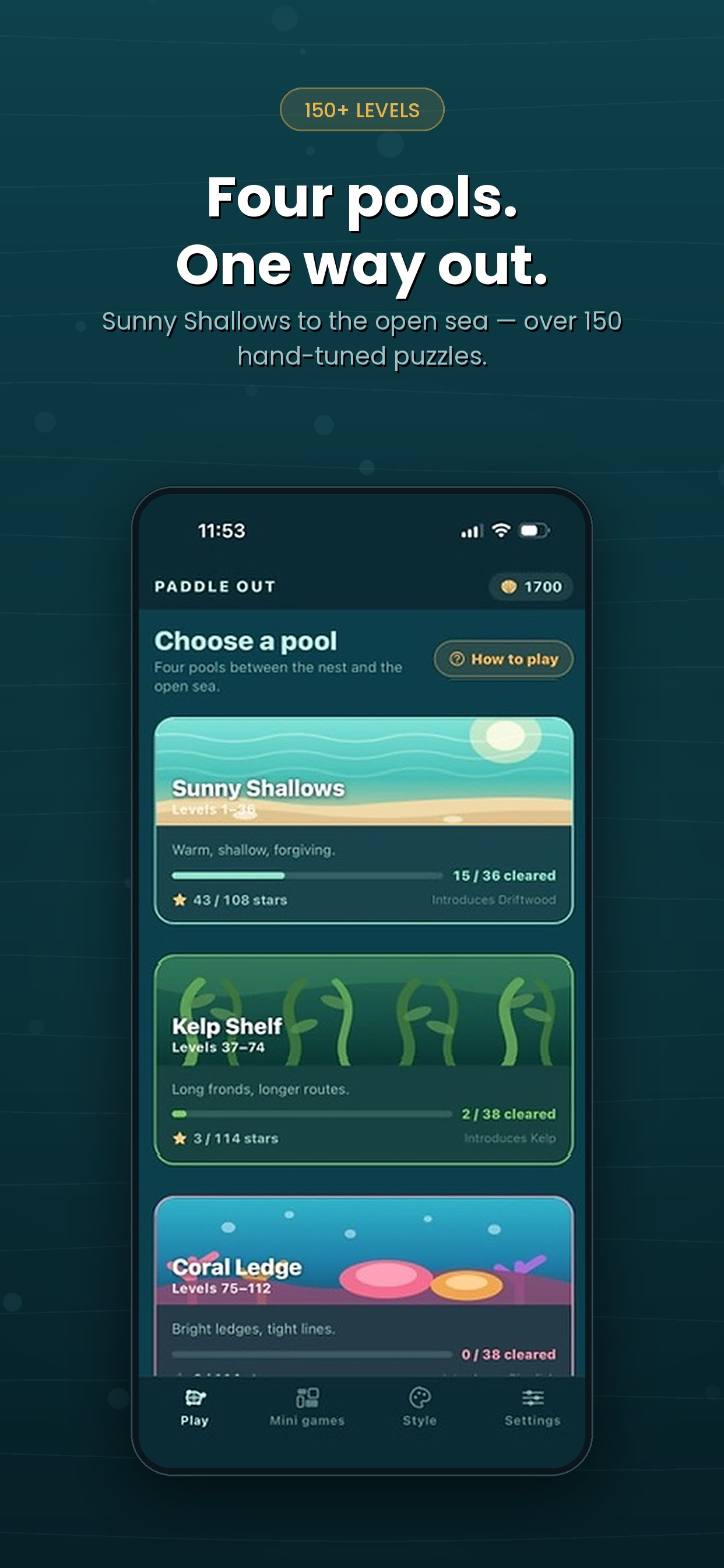 Screenshot 5 of Paddle Out: Block Escape
