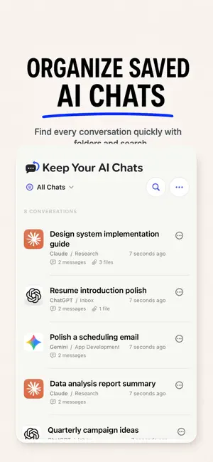 Keep AI Chats screenshot 4