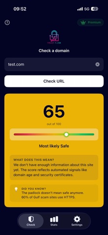TrustFlow: Scam Site Detector screenshot