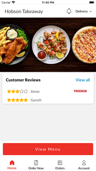 Hobson Takeaway Screenshot