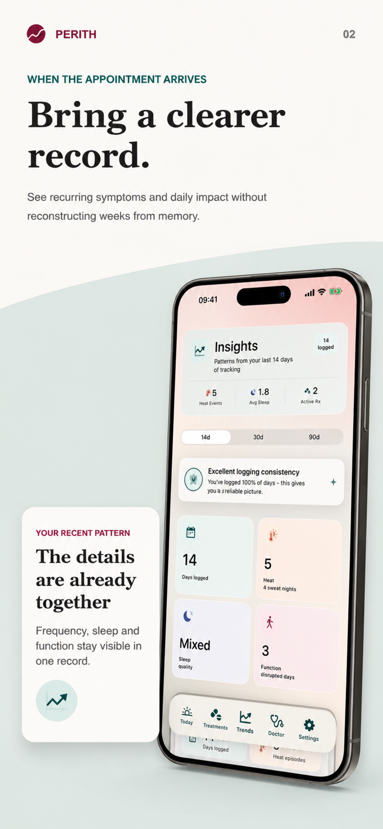 Menopause & Perimenopause Log screenshot 2