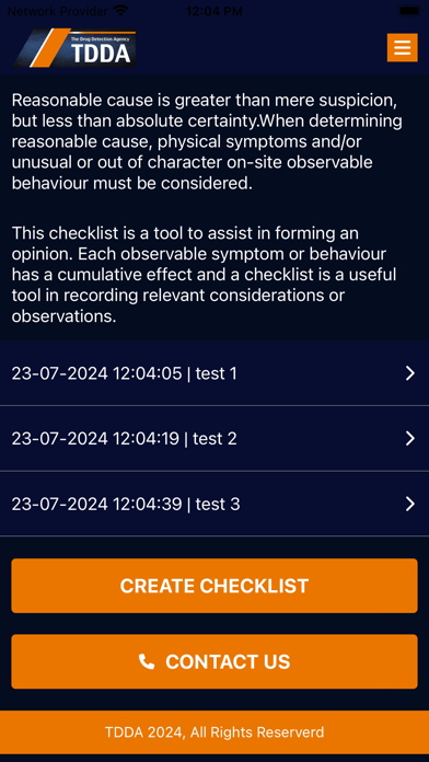 TDDA Screenshot