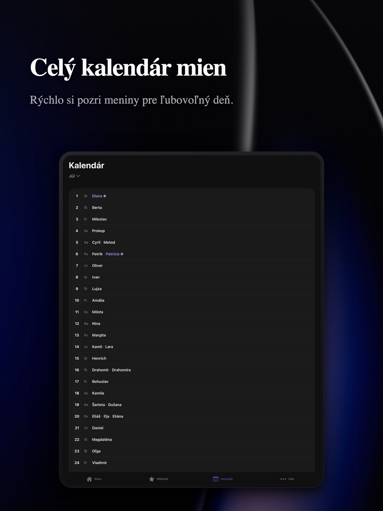 Screenshot 9 of Meniny – Kalendár mien