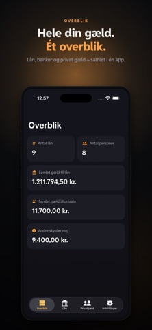 Debtio – Overblik over gæld screenshot