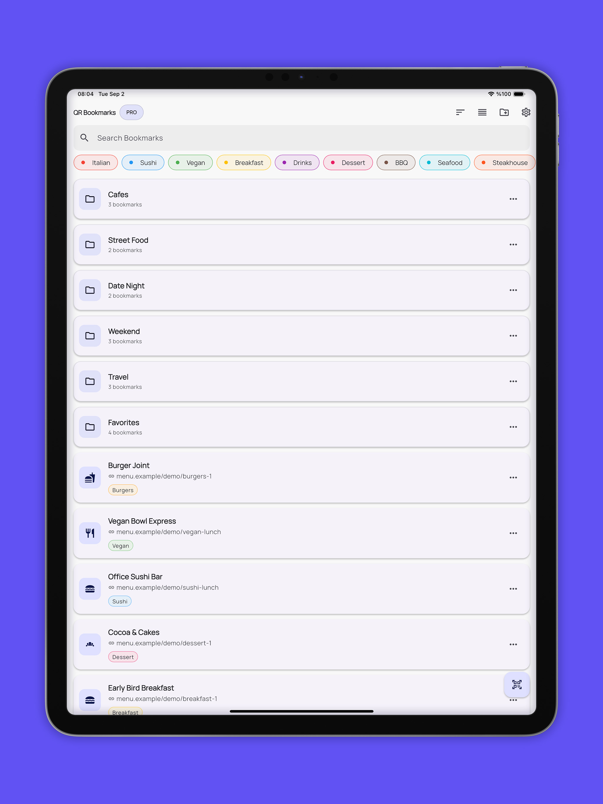 QR Bookmarks screenshot 11