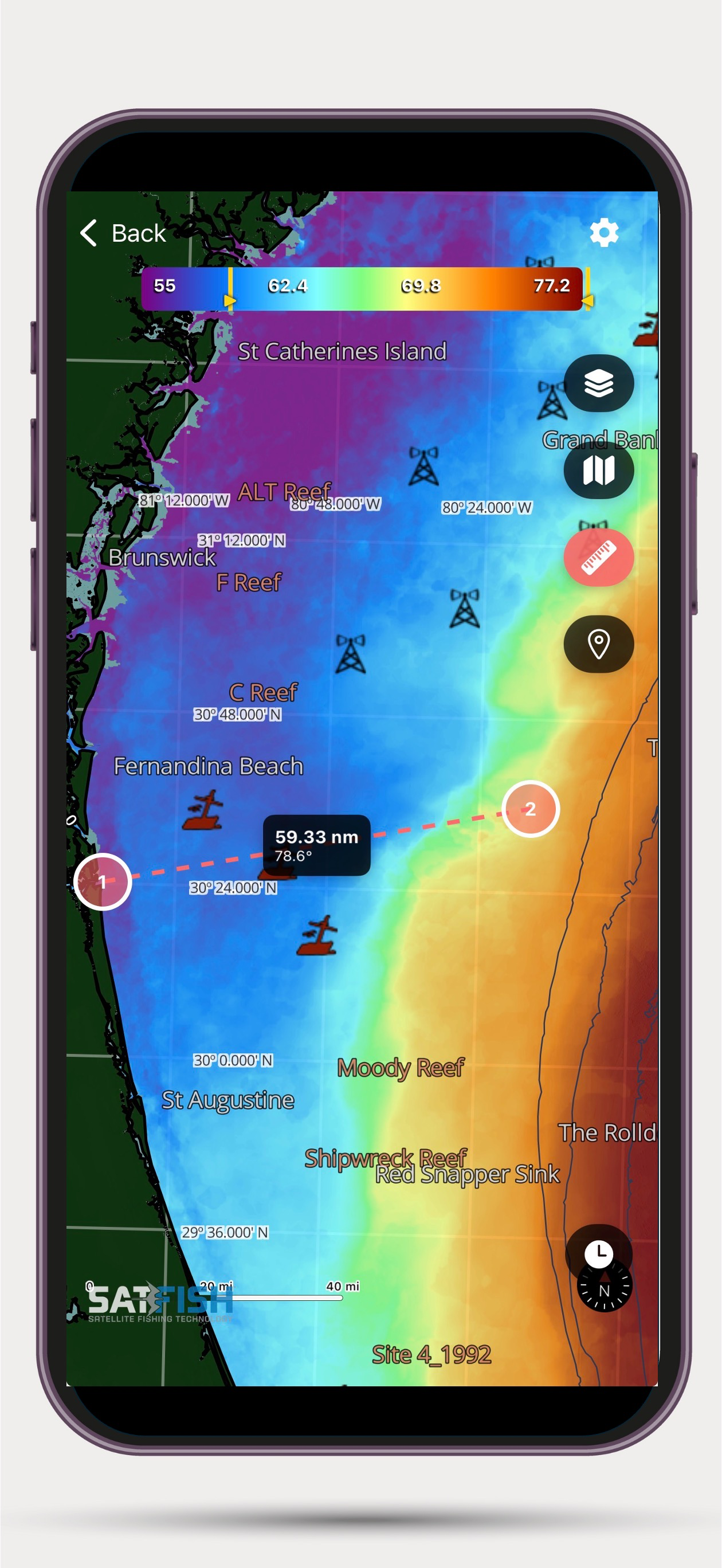 SatFish Fishing App screenshot 7