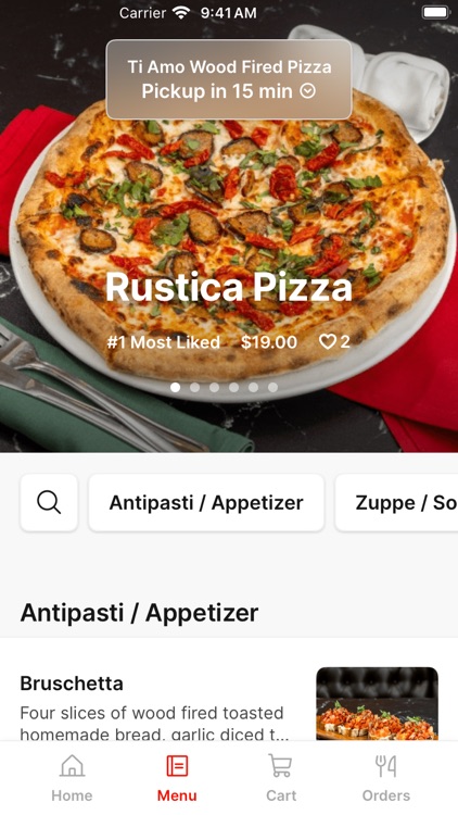 Ti Amo Wood Fired Pizza