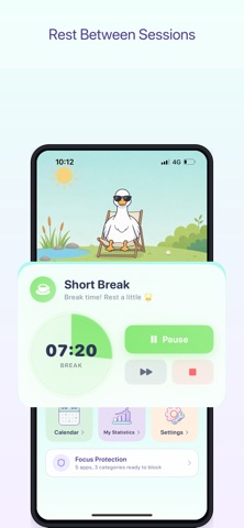 Pomoducko: Pomodoro Timer Screenshot 2 of 3