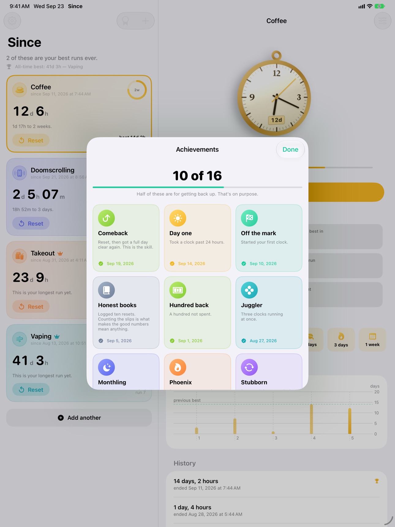 Screenshot 10 of Since: Vice Tracker