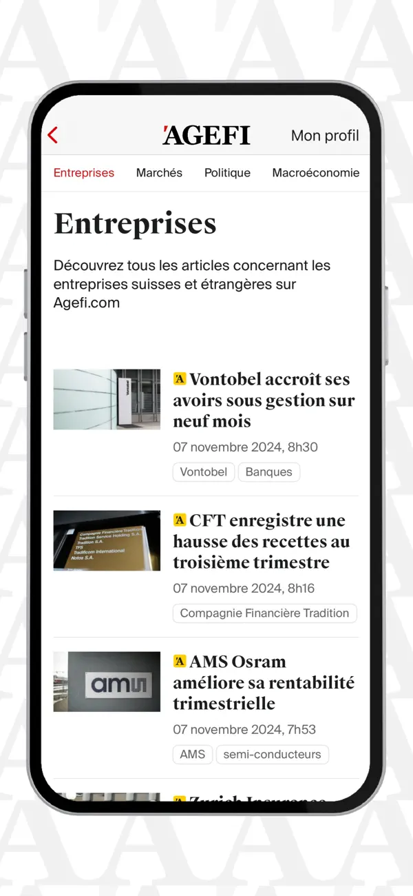 Screenshot #2 pour AGEFI Suisse