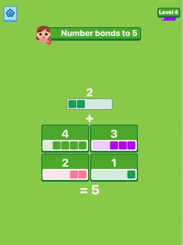 Number Bonds: Kids Math Games iPad screenshot