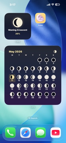 Luna Journal Moon Phases iPhone screenshot