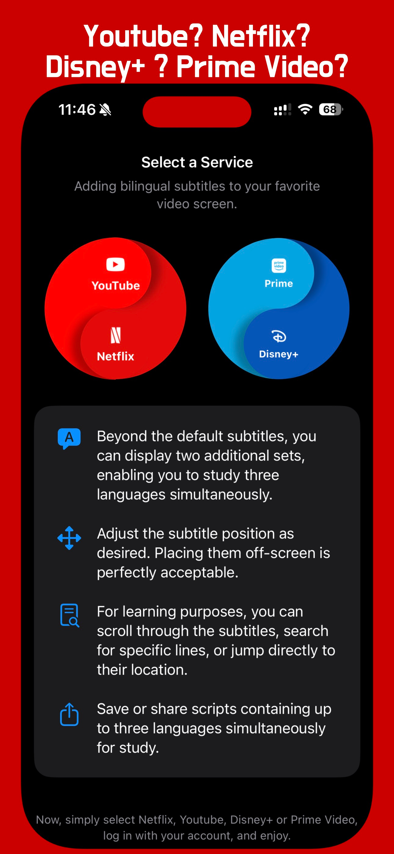 SubFloat: Multiple Subtitles screenshot 2