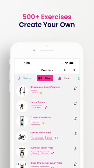 FitnessWolf: Gym Planner Log Screenshot