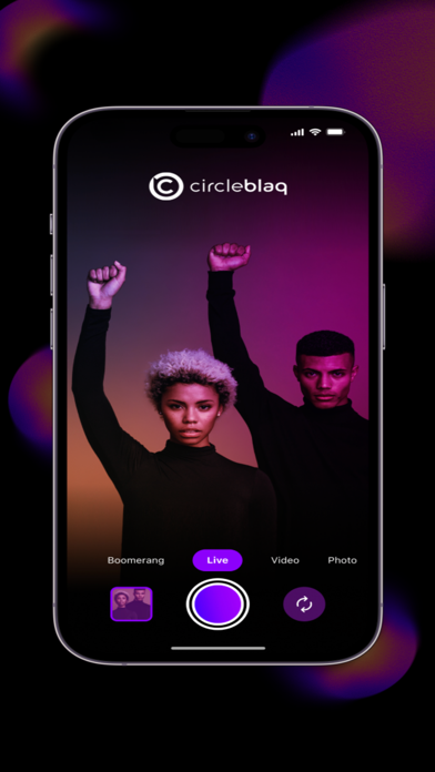CircleBlaq Community iPhone screenshot 1 - Social Networking app