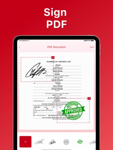 PDF Scanner & Editor + iPad screenshot