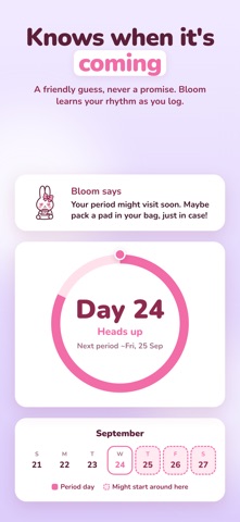 Bloom: First Period Tracker Screenshot 2 of 7
