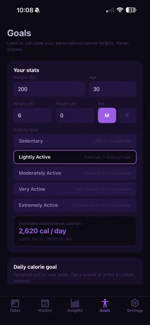 Crunch: Voice & AI Calorie Log screenshot 4