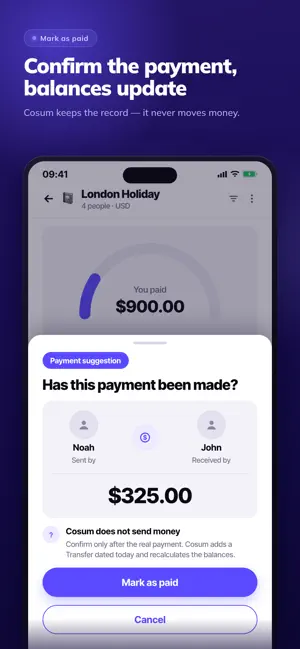 Cosum: Split Bills & Expenses screenshot 4
