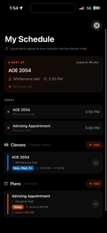 HokieTransit screenshot