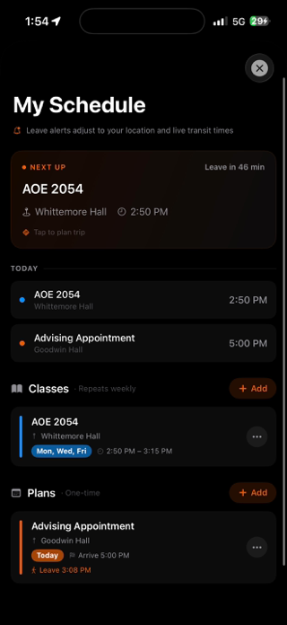 HokieTransit Screenshot 3 of 5