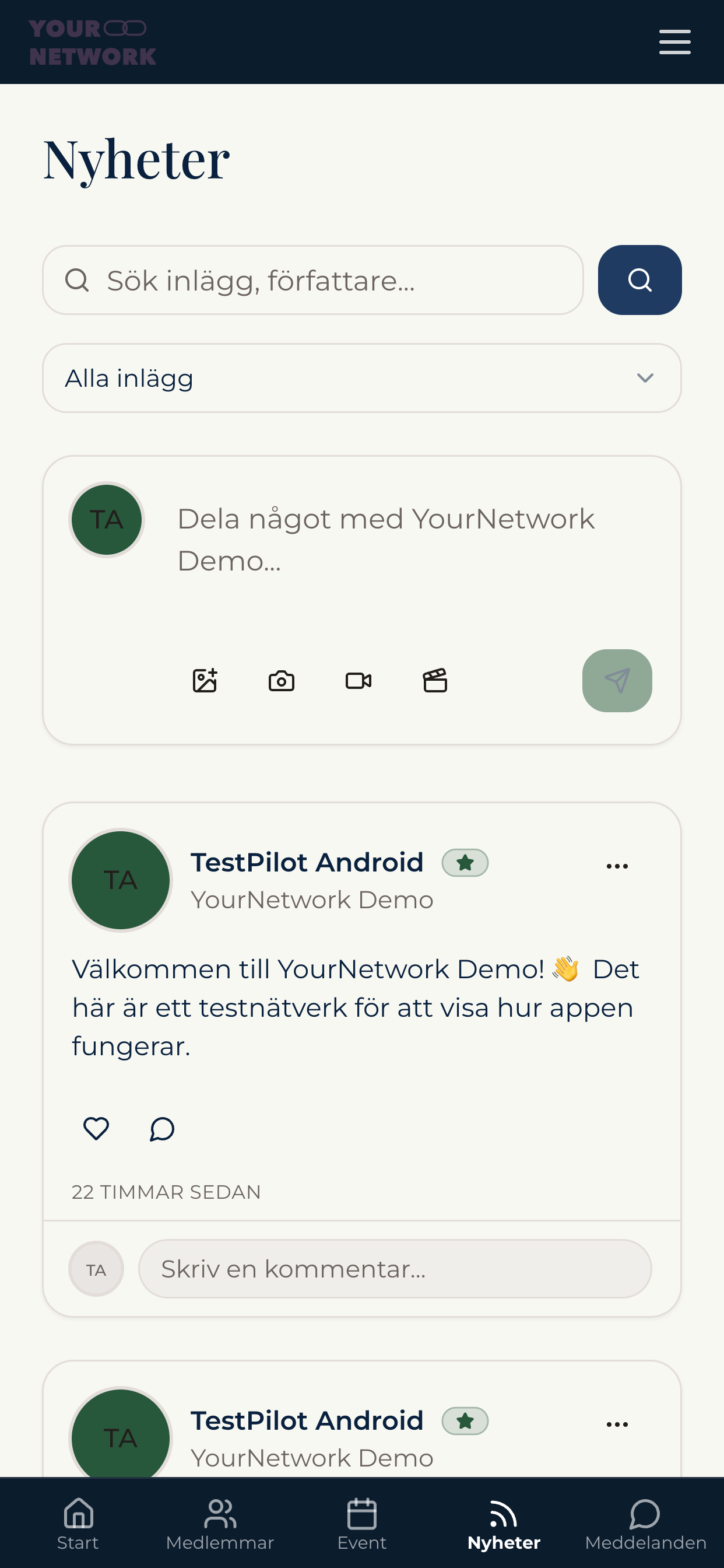 YourNetwork screenshot 3