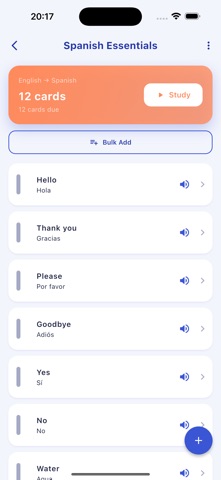 Cardlingo: Vocab Flashcards iPhone screenshot