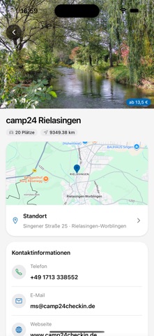 Camp24Checkin: Reservierung screenshot