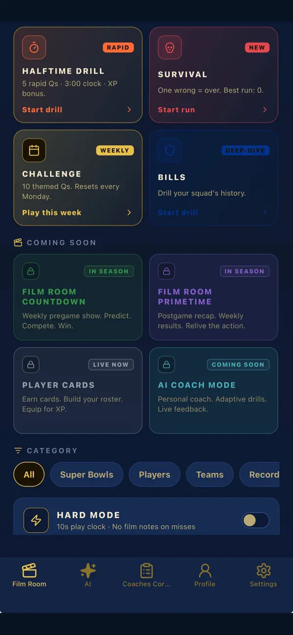 Screenshot #1 pour The Film Room: Football IQ