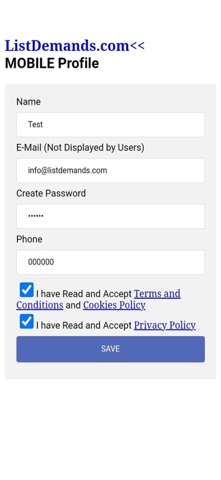 ListDemands Screenshot 2 of 7