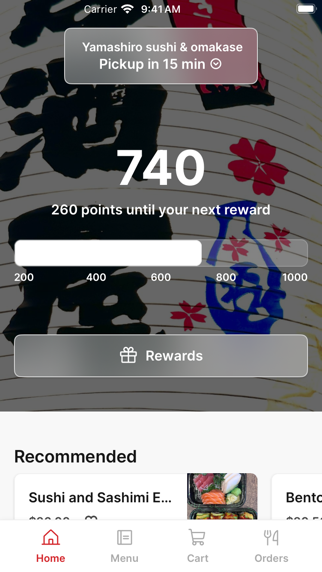 Yamashiro iPhone screenshot 1 - Food & Drink app