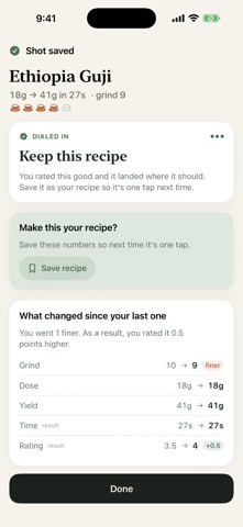 Dialed: Espresso Journal screenshot 3