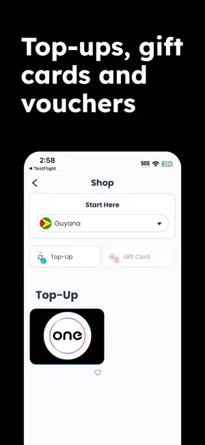 One Communications Topup App screenshot 3