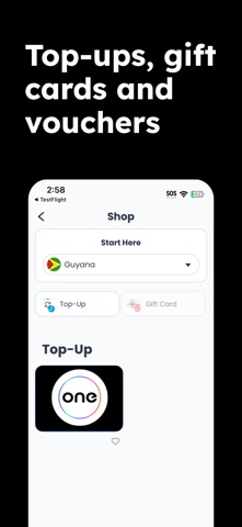 One Communications Topup App Screenshot 3 of 3