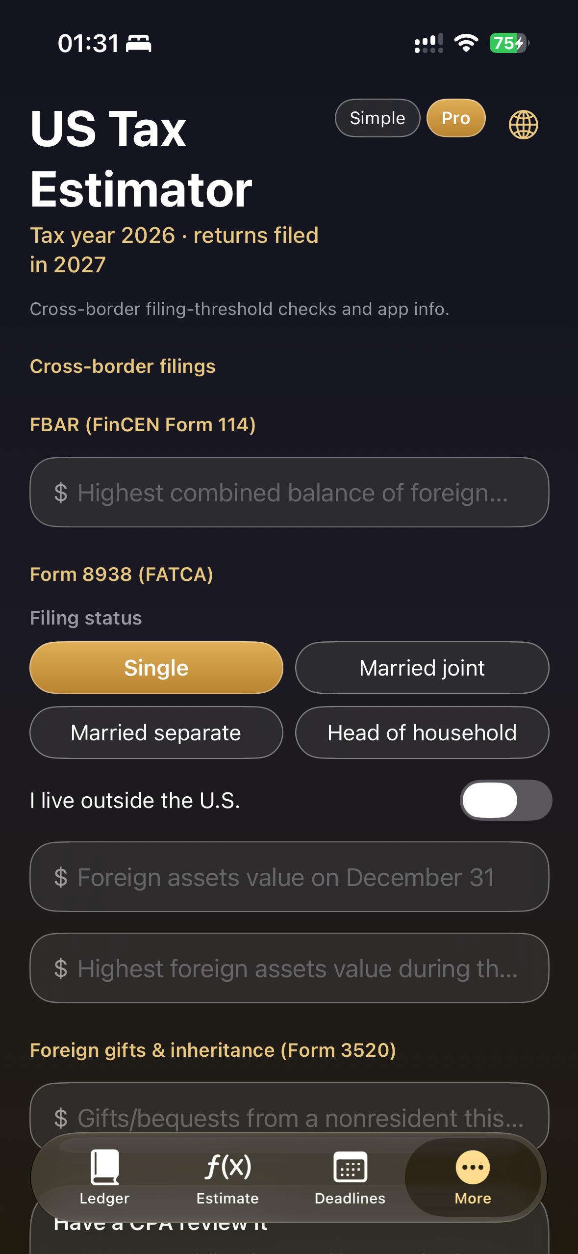 US Tax Estimator screenshot 4