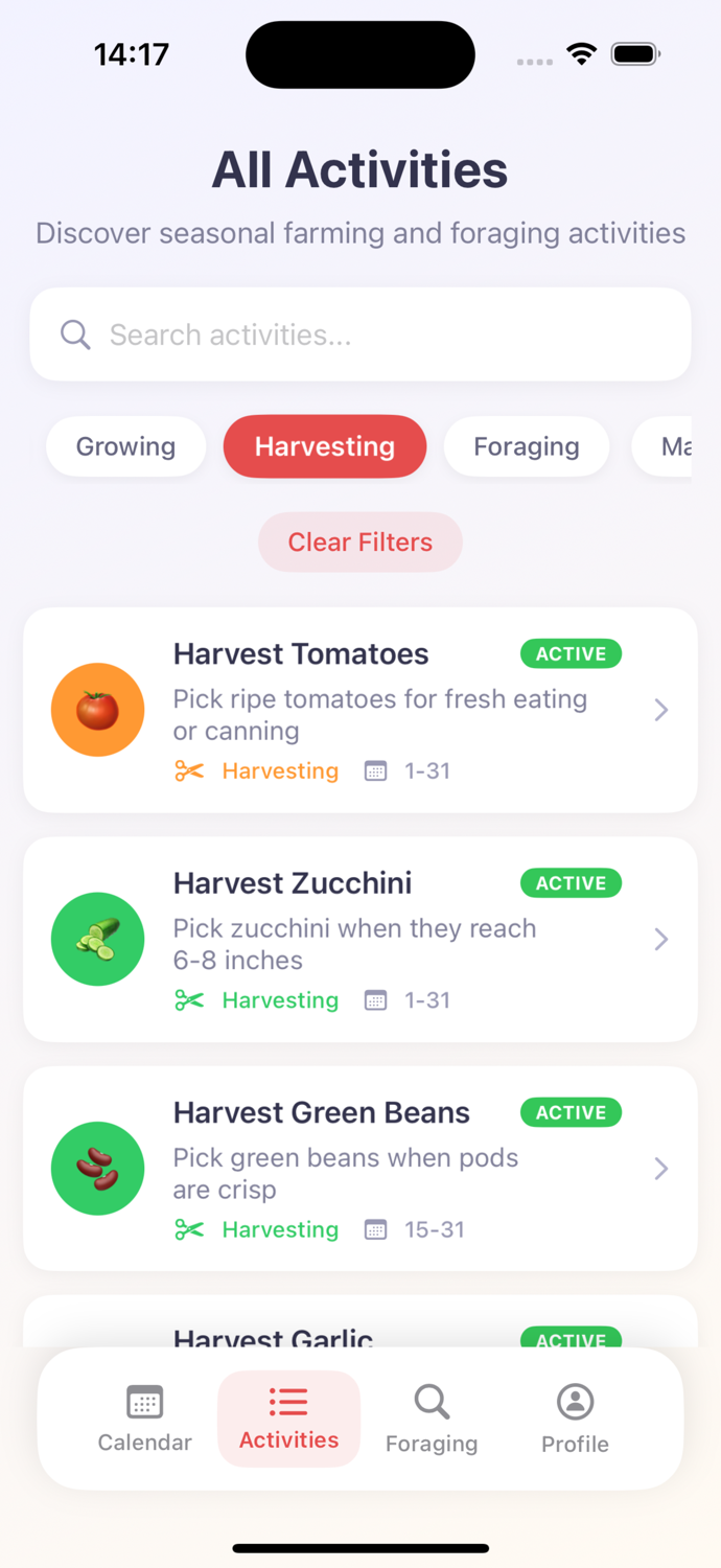 Seasonal Garden Guide
