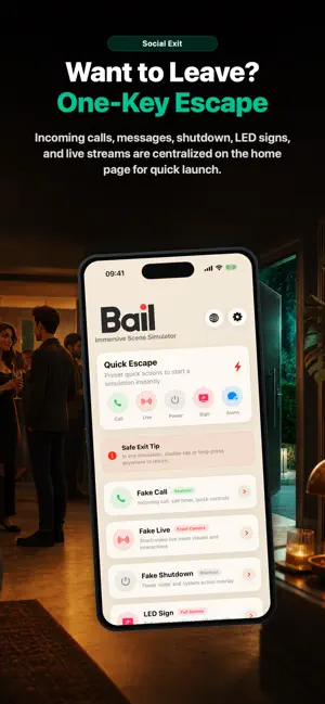 Bail: Fake Live, Call & Text screenshot 1