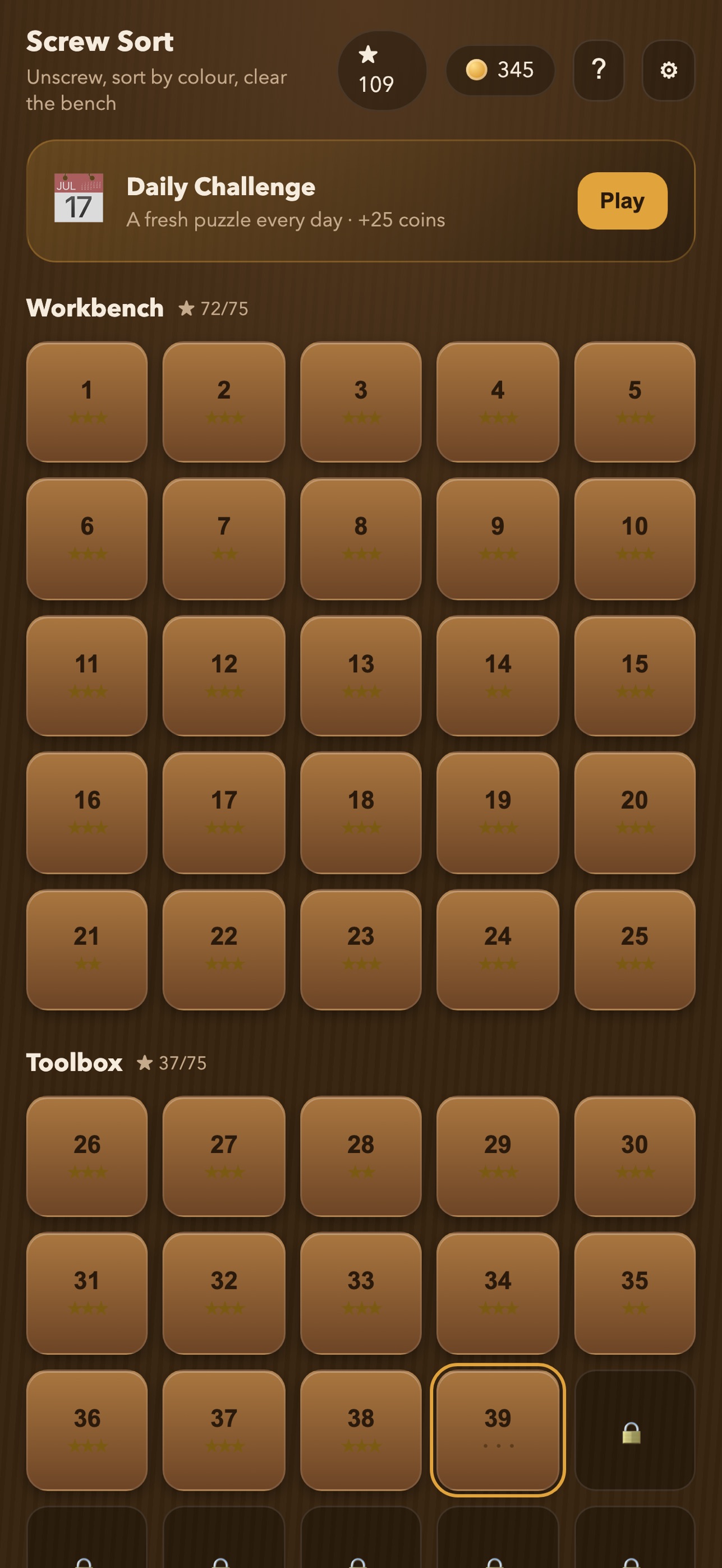 Screenshot 3 of Screw Sort: Nut & Bolt Puzzle