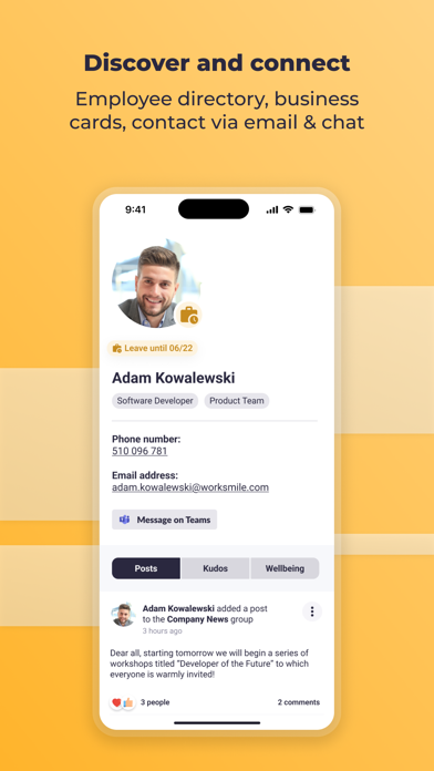 Worksmile iPhone screenshot 5 - Business app